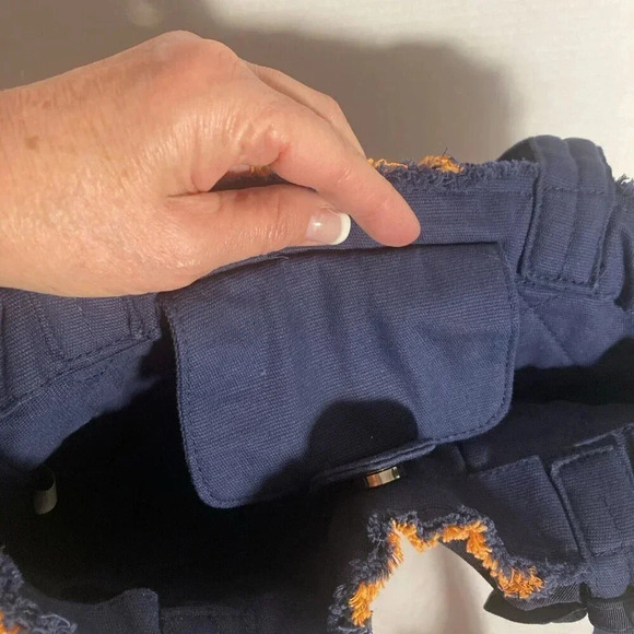 Vivary Bag Purse Navy and Orange Women’s Tote with Removable Bow UF Colors - Picture 5 of 11